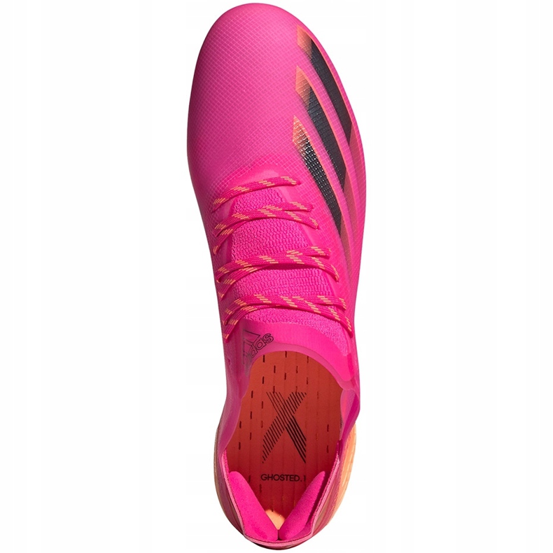 Botas de fútbol adidas X Ghosted.1 Sg FW6892 rosa rosa 1