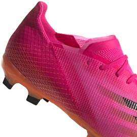 Botas de fútbol Adidas X Ghosted.1 Fg Jr FW6956 rosado 3