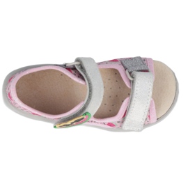 Sandalia infantil preventiva befado 065X152 rosa plata 2