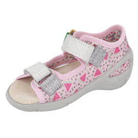 Sandalia infantil preventiva befado 065X152 rosa plata 3