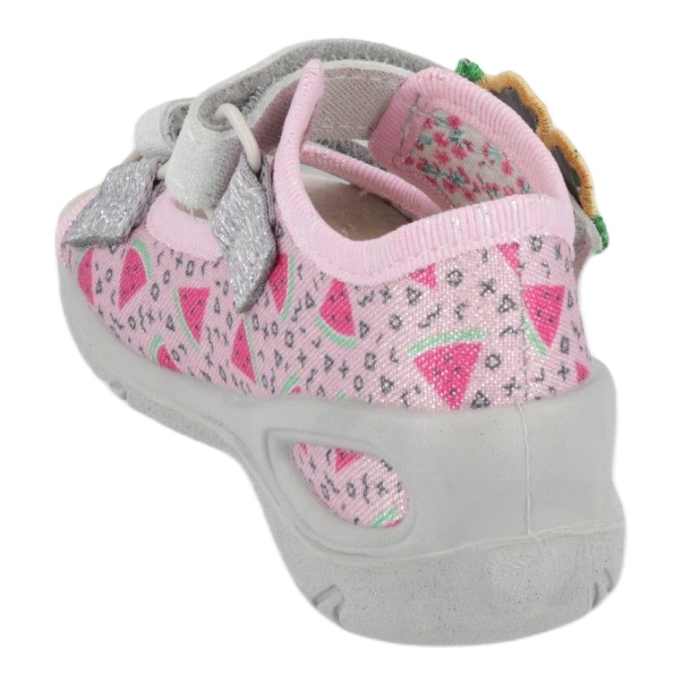 Sandalia infantil preventiva befado 065X152 rosado plata 1