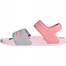 Sandalias de niño adidas Adilette Sandal K gris-rosa FY8849 rosado 1