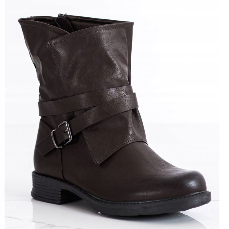 Seastar Trabajadores de cuero ecológico marrón oscuro 1