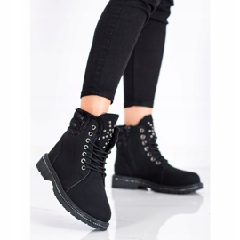 SHELOVET Tramperos negros con circonita 2 SHELOVET Tramperos negros con circonita 2