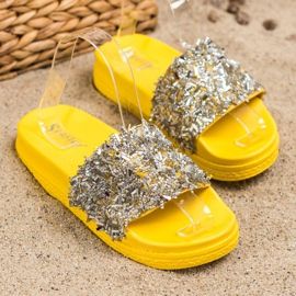 Seastar zapatillas de cristal de moda plata 1