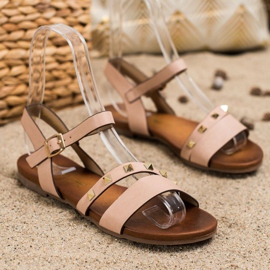 S. BARSKI Sandalias con tachuelas S.BARSKI rosado 1
