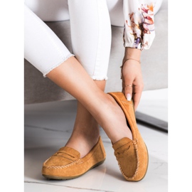 Super Me Mocasines de ante camel marrón 1 Super Me Mocasines de ante camel marrón 1