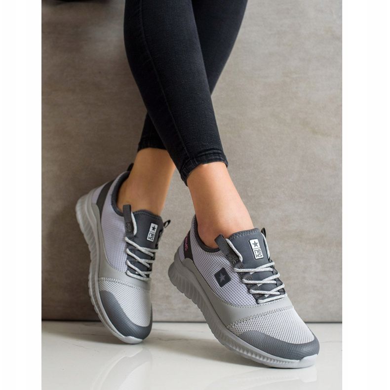 SHELOVET Zapatillas deportivas ligeras gris 2