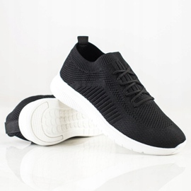 SHELOVET Calzado deportivo cómodo calado negro 1