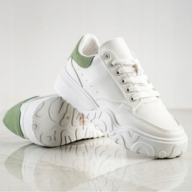 Small Swan Zapatillas de cuero ecológico blancas blanco 1