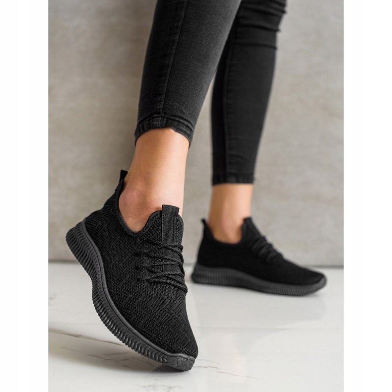 SHELOVET Calzado deportivo calado negro 2