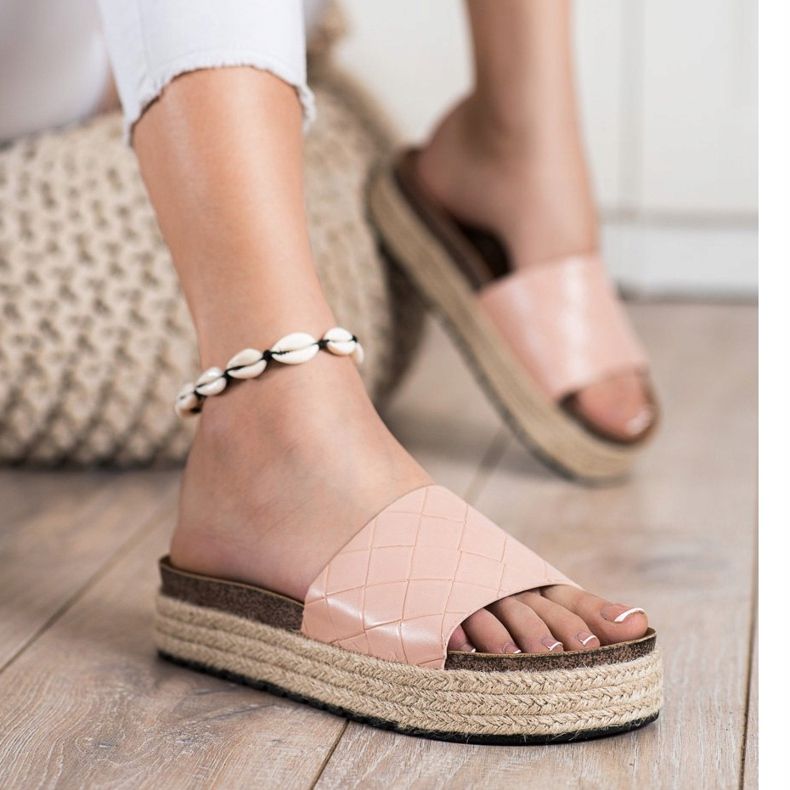 SHELOVET Zapatillas en la plataforma rosado 1