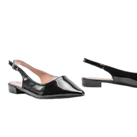 Bailarinas planas charol negro Tia 1