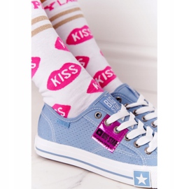 Zapatillas de mujer caladas Big Star FF274037 Azul 5