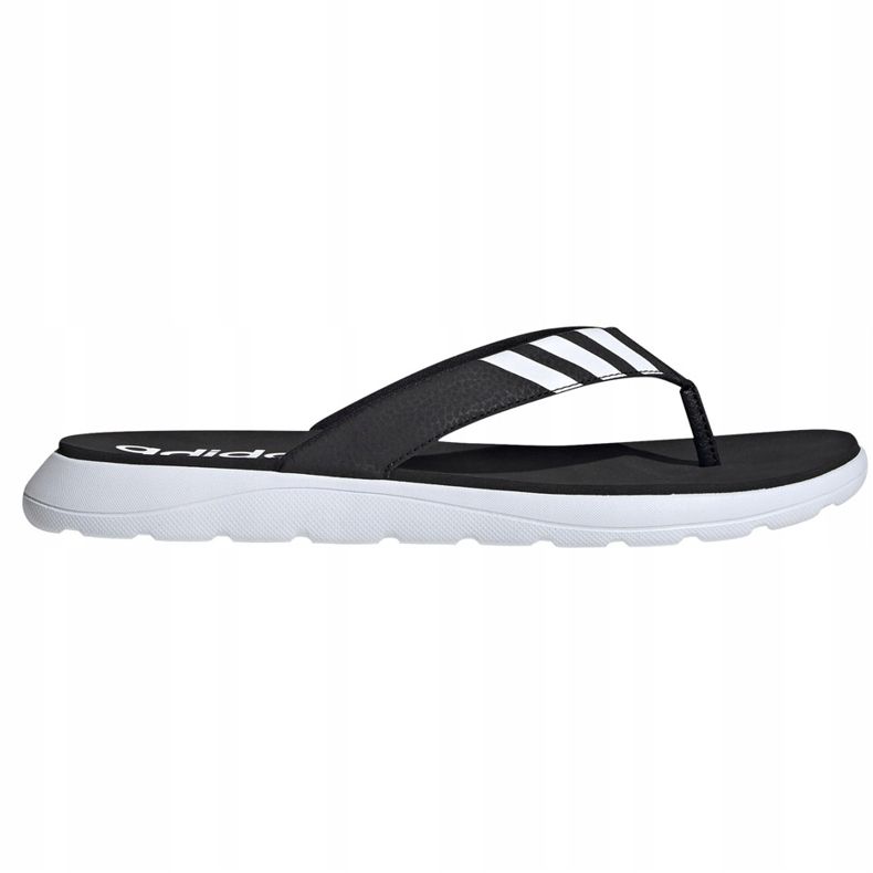 Adidas Hombre Comfort Flip Flop zapatillas negras EG2069 blanco negro 2