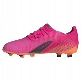 Botas de fútbol Adidas X Ghosted.1 Fg Jr FW6956 rosa, naranja rosa 1