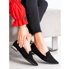Goodin Bombas Con Tacón Dorado negro 3