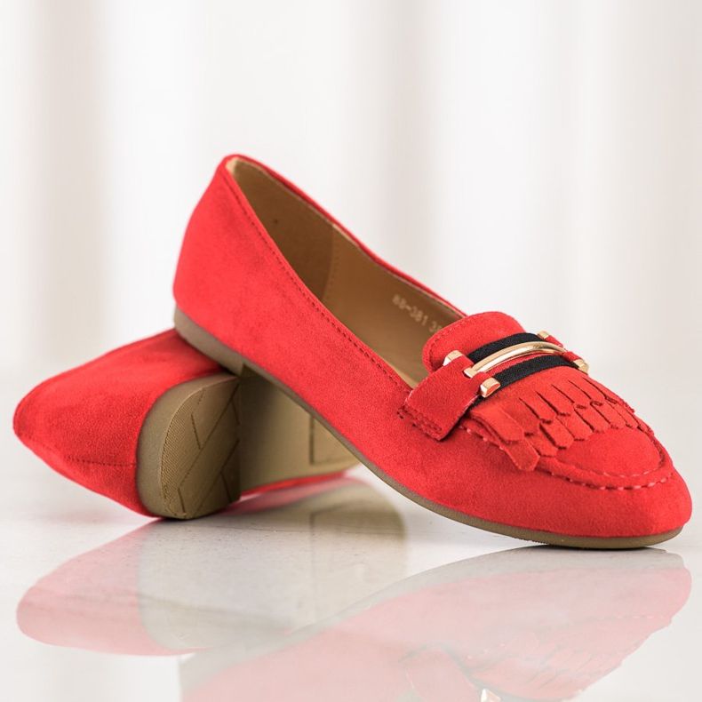 Anesia Paris Mocasines con estilo rojo 1 Anesia Paris Mocasines con estilo rojo 1