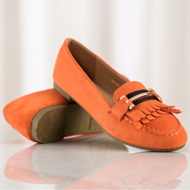 Anesia Paris Mocasines con estilo naranja 1