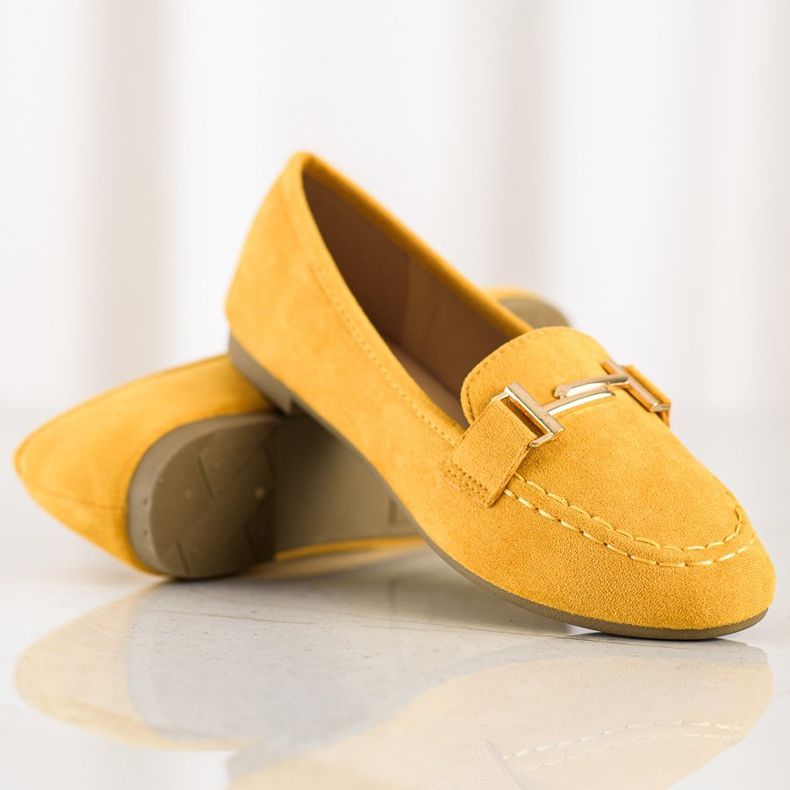 Anesia Paris Mocasines elegantes amarillo 1