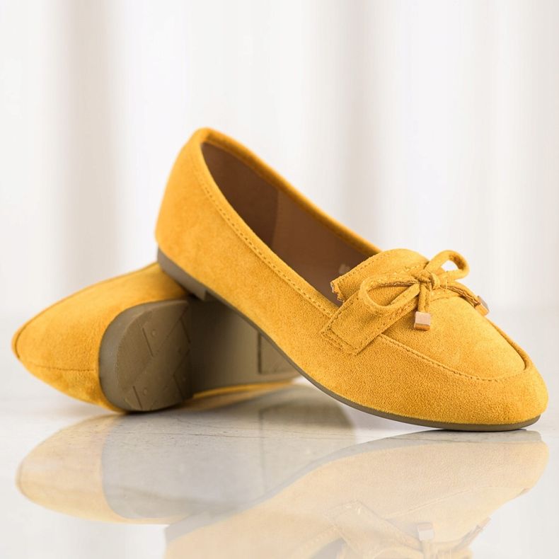Anesia Paris Mocasines con lazo amarillo 1 Anesia Paris Mocasines con lazo amarillo 1