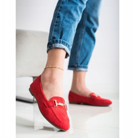 Anesia Paris Mocasines elegantes rojo 2