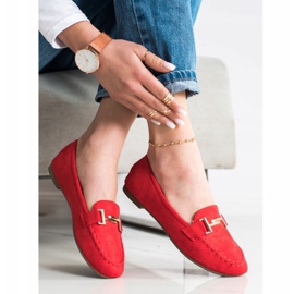 Anesia Paris Mocasines elegantes rojo 3