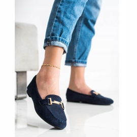 Anesia Paris Mocasines elegantes azul marino azul 2