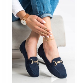 Anesia Paris Mocasines elegantes azul marino azul 3