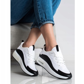 SHELOVET Zapatillas deportivas en la plataforma blanco negro 2