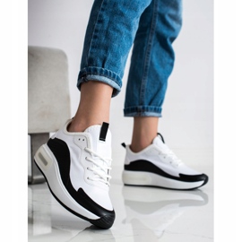 SHELOVET Zapatillas deportivas en la plataforma blanco negro 1