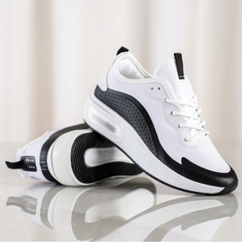 SHELOVET Zapatillas deportivas en la plataforma blanco negro 3