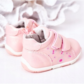 Apawwa Zapatos Brogue Infantil Con Velcro Rosa Milo rosado 4