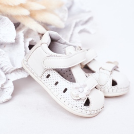 Apawwa Sandalias Infantiles Con Velcro Flores Blancas blanco 3