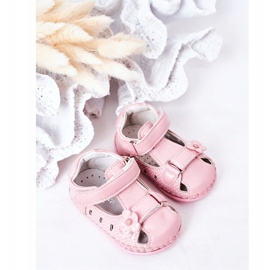 Apawwa Sandalias Infantiles Con Velcro Flores Rosas 1