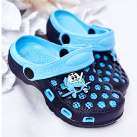 Pantuflas Niños Espuma Crocs Azul Marino Jupiter 3