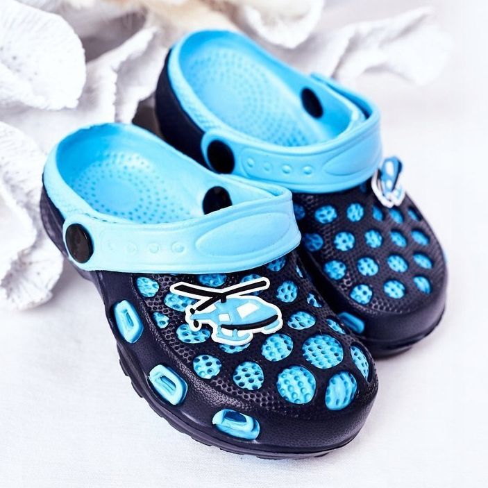 Pantuflas Niños Espuma Crocs Azul Marino Jupiter 1