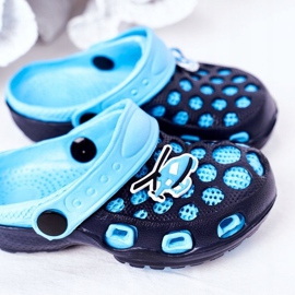Pantuflas Niños Espuma Crocs Azul Marino Jupiter 3