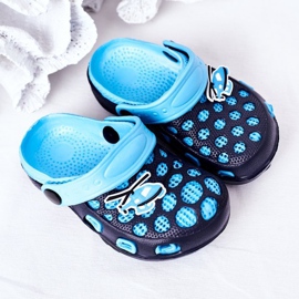 Pantuflas Niños Espuma Crocs Azul Marino Jupiter 4