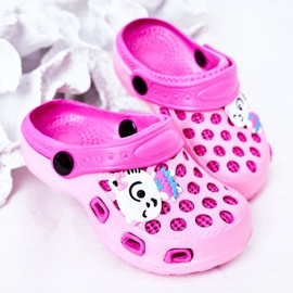 Pantuflas Niños Espuma Crocs Pink Jupiter rosado 2