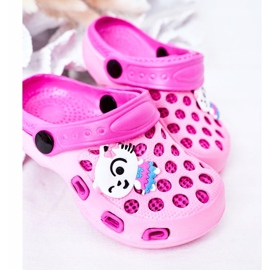 Pantuflas Niños Espuma Crocs Pink Jupiter rosado 1