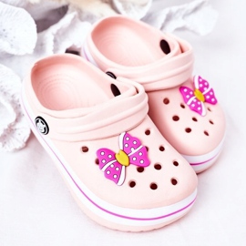 Pantuflas Niños Espuma Crocs Pink Lazy Day rosa 1