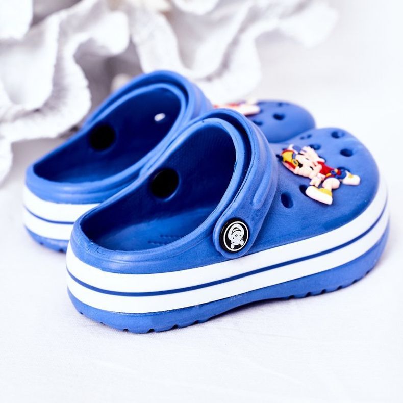 Pantuflas Niños Espuma Crocs Blue Lazy Day azul 1 Pantuflas Niños Espuma Crocs Blue Lazy Day azul 1
