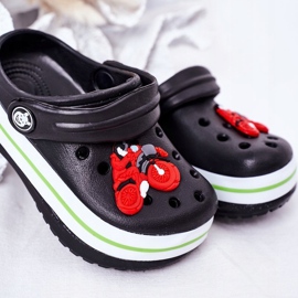 Zapatillas Espuma Infantil Kroks Black Lazy Day negro multicolor 4