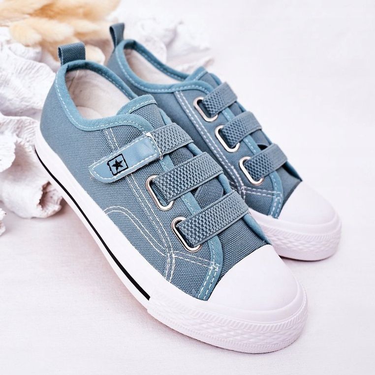 EVE Zapatillas de niños con velcro de los Vengadores azules 2