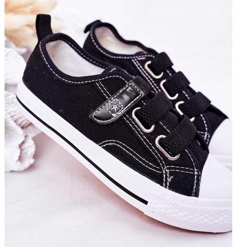 EVE Zapatilla infantil con velcro Vengadores negros 1