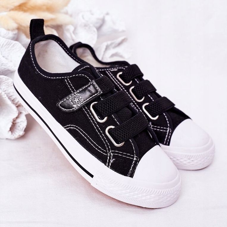 EVE Zapatilla infantil con velcro Vengadores negros 2