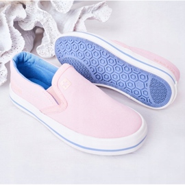 Zapatos deportivos rosas sin cordones Big Star HH374009 para niños rosado 1