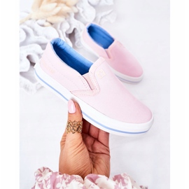 Zapatos deportivos rosas sin cordones Big Star HH374009 para niños rosado 3