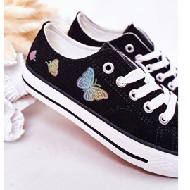EVE Zapatillas Infantiles Fairytales Negras Con Mariposas negro 4
